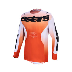 Alpinestars Racer Amber Motocross Jersey Cardinal Red/Light Lilac/Black - Image 1