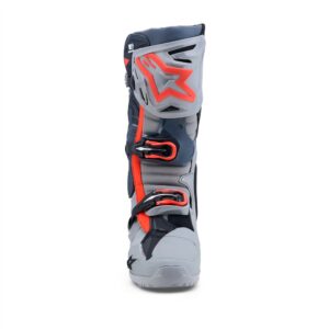Alpinestars Tech-10 Enduro Boots Mid Gray/Dark Gray/Red Fluoro - Image 4