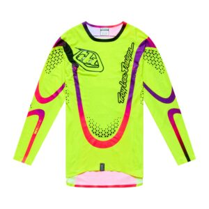 Troy Lee Designs SE Ultra Aura Motocross Jersey Flo Yellow - Image 1