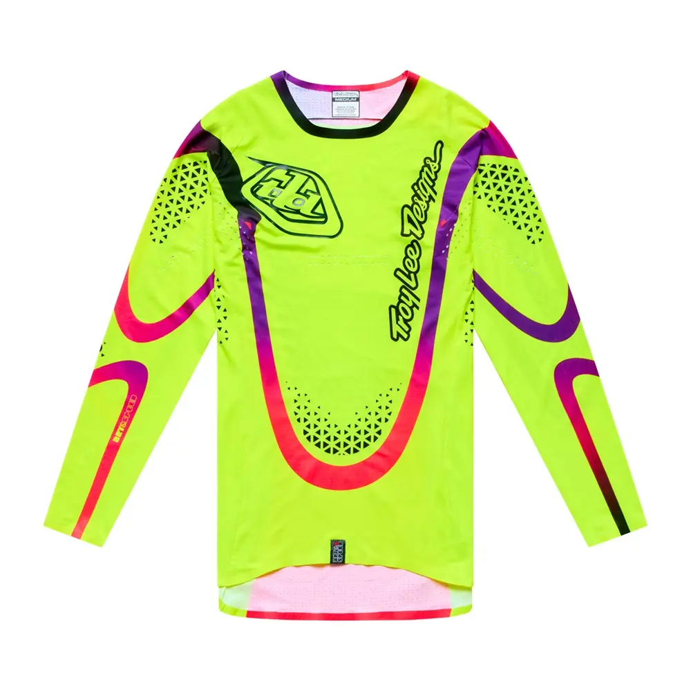 Troy Lee Designs SE Ultra Aura Motocross Jersey Flo Yellow