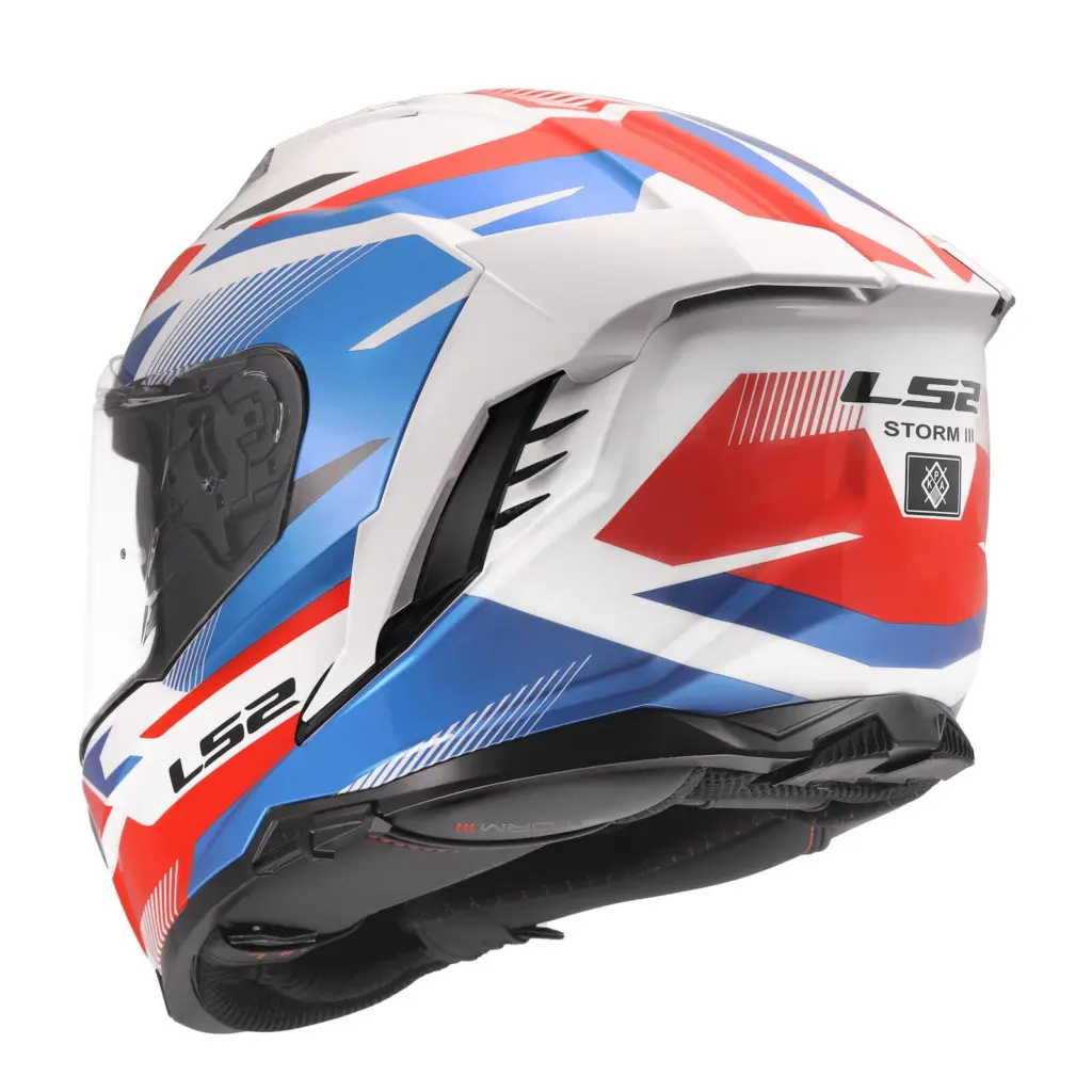 LS2 FF818 Storm III Komai Road Helmet White/Blue/Red