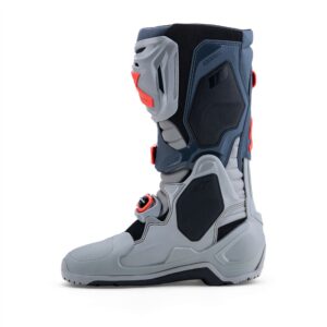 Tech-10 Enduro Boots Mid Gray/Dark Gray/Red Fluoro 12 - Image 3