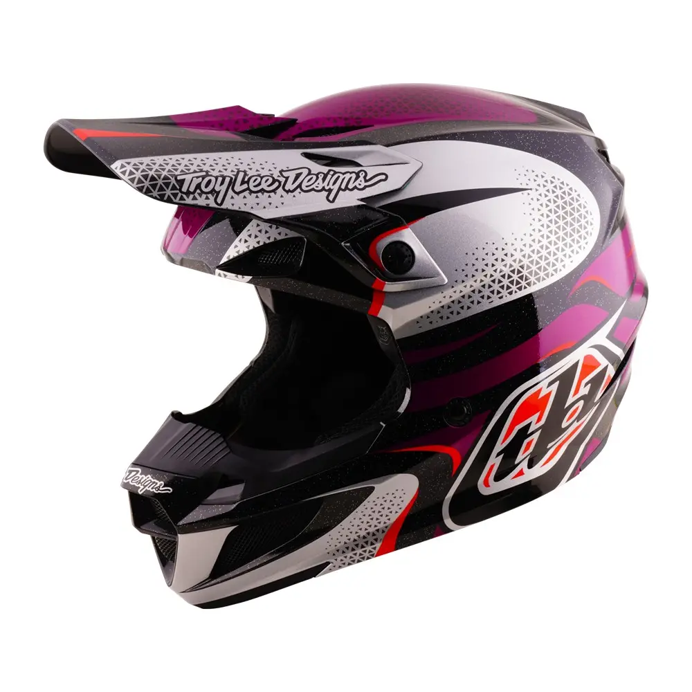 Troy Lee Designs SE5Polycarbonate Motocross Helmet Aura Violet/Black