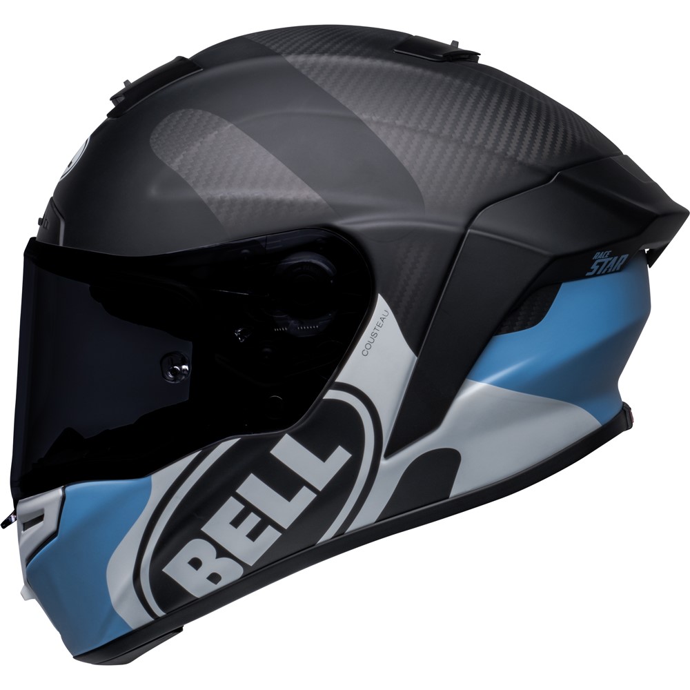 Bell Racestar Flex DLX Hello Cousteau Algae Road Helmet Matte Black/Blue - Image 2