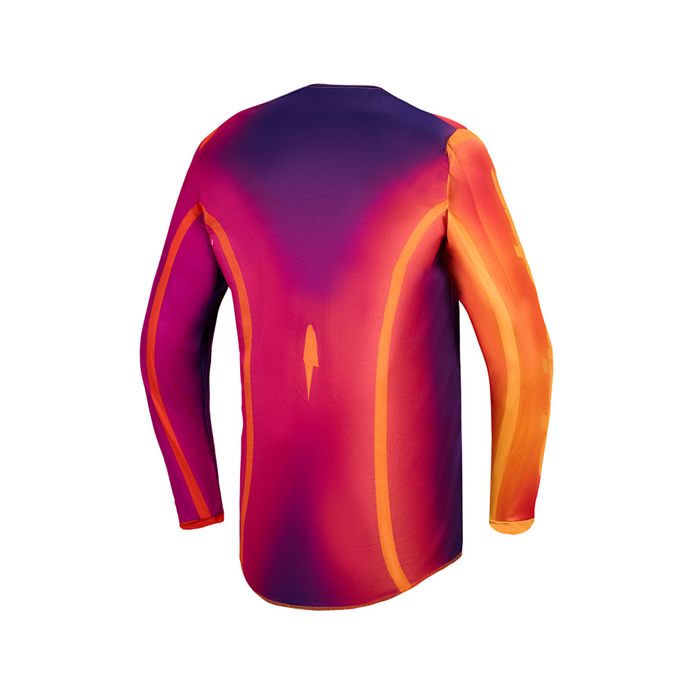 Alpinestars Fluid Kepler Motocross Jersey Dark Purple/Orange - Image 2