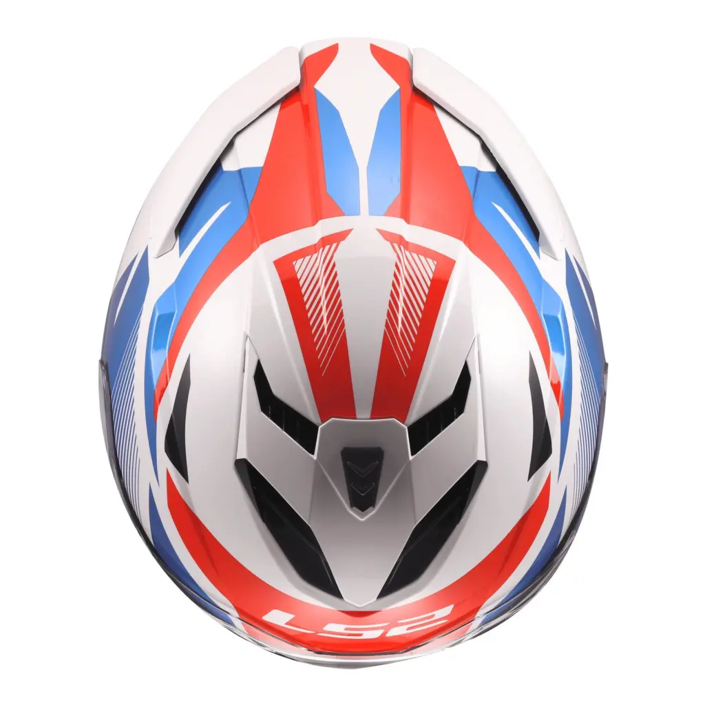 LS2 FF818 Storm III Komai Road Helmet White/Blue/Red