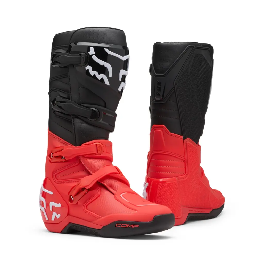 Fox Comp Motocross Boots Red