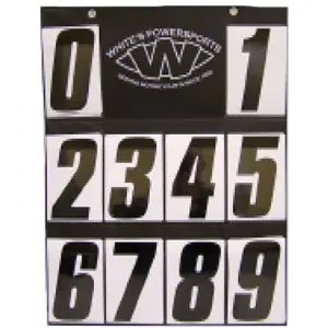 Race Numbers Fly 6" Vinyl #8 Set of 3