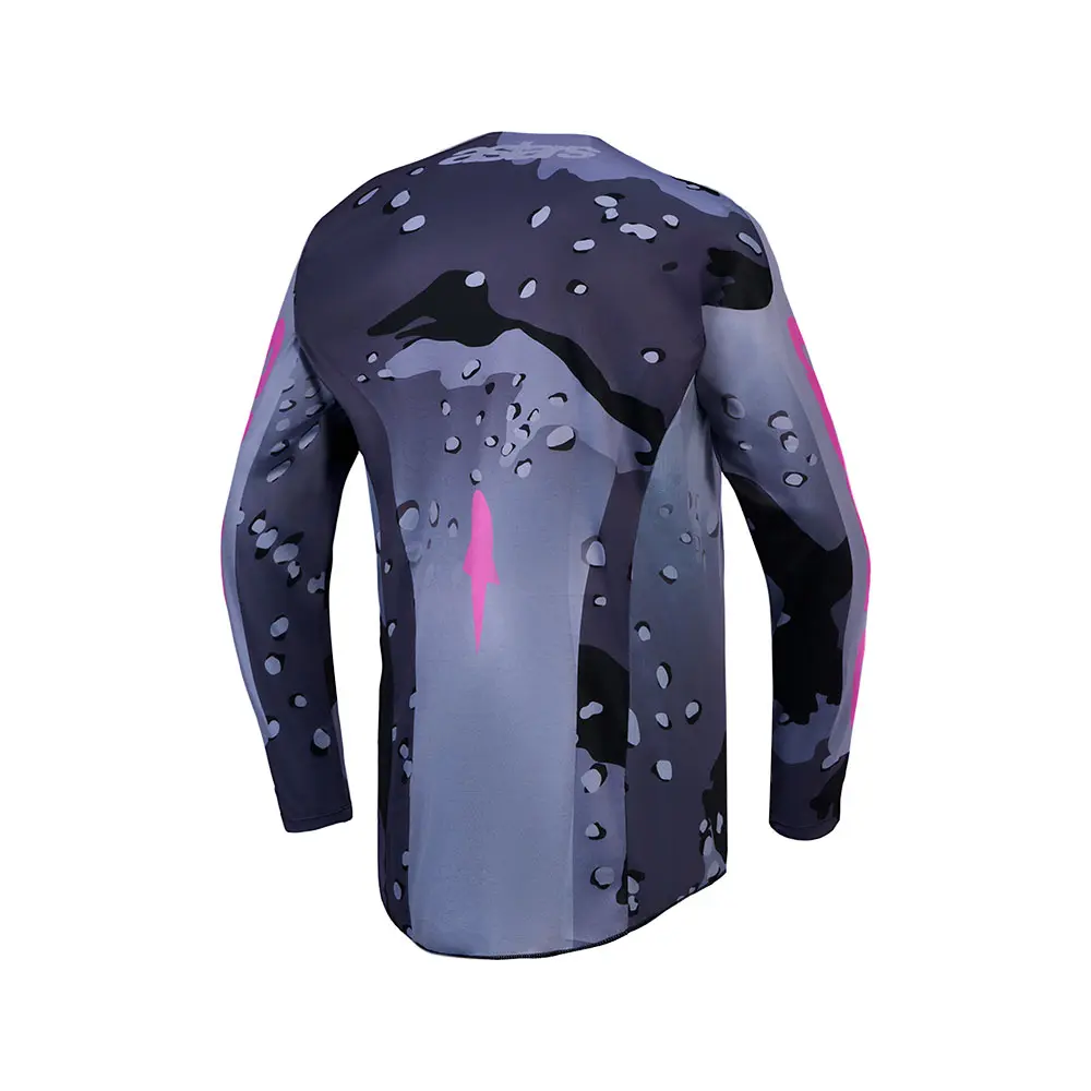 Alpinestars Racer Lone Motocross Jersey Gray Camo/Purple