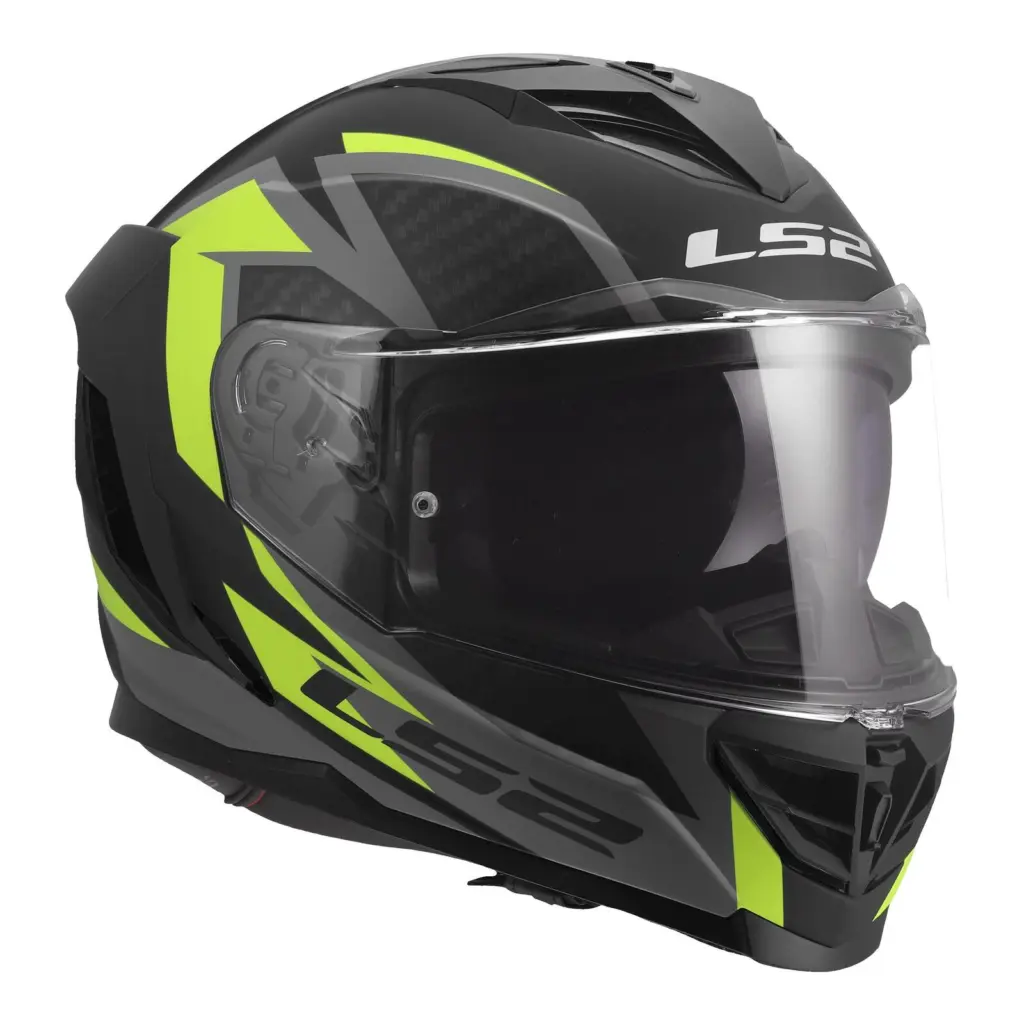 LS2 FF818 Storm III Dynamo Road Helmet Black/Hi-Vis Yellow
