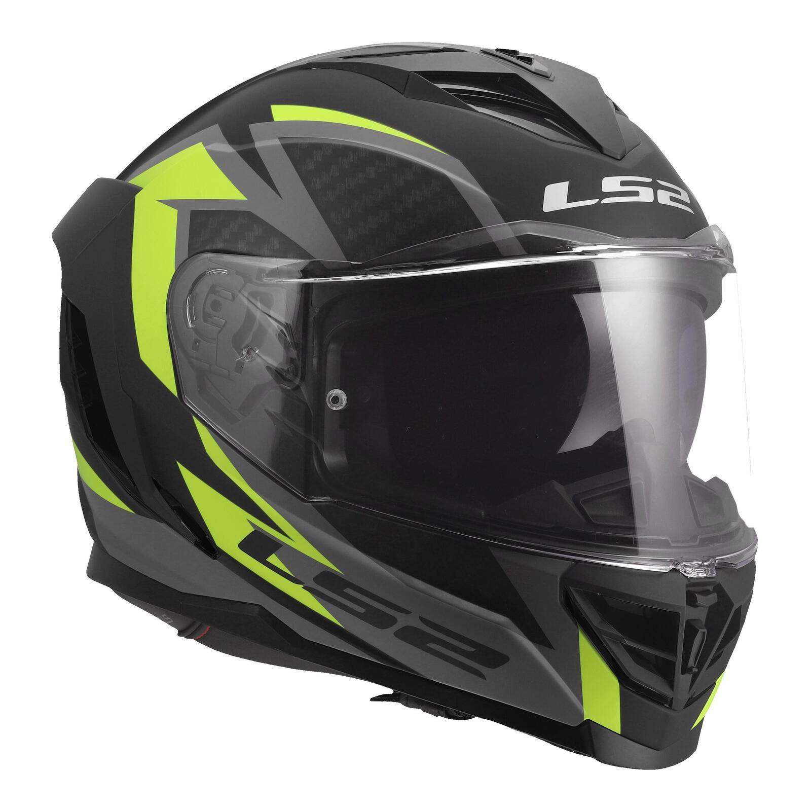 LS2 FF818 Storm III Dynamo Road Helmet Black/Hi-Vis Yellow - Image 6