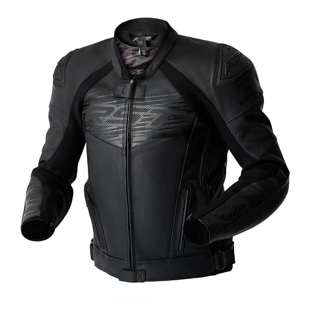RST Tractech EVO D3O CE Leather Road Jacket Black