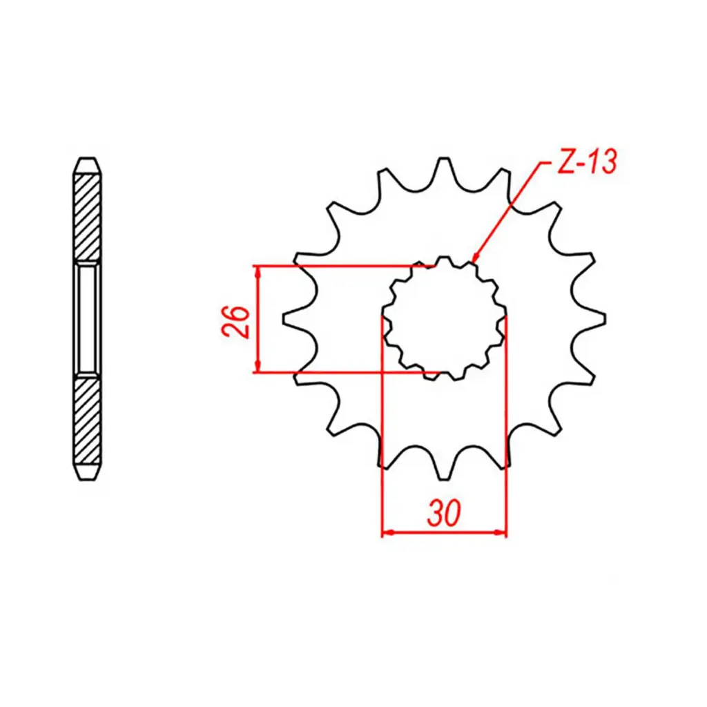 SPKT FRONT OE STEEL 1183 17T #525
