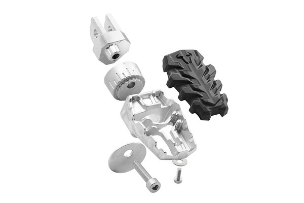 *FOOTREST SW MOTECH EVO . PIVOTABLE, TEETHED ELEMENTS OFFER 36 POSSIBLE SETTINGS. - Image 1