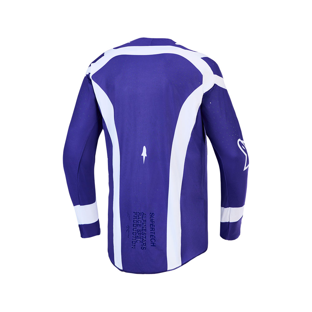 Alpinestars Supertech Vesta Motocross Jersey Deep Blue/White - Image 2
