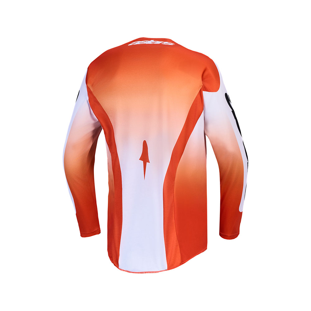 Alpinestars Racer Amber Motocross Jersey Cardinal Red/Light Lilac/Black - Image 2