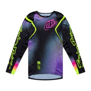 Troy Lee Designs SE Pro Wander Motocross Jersey Black/Neo Purple - Image 1