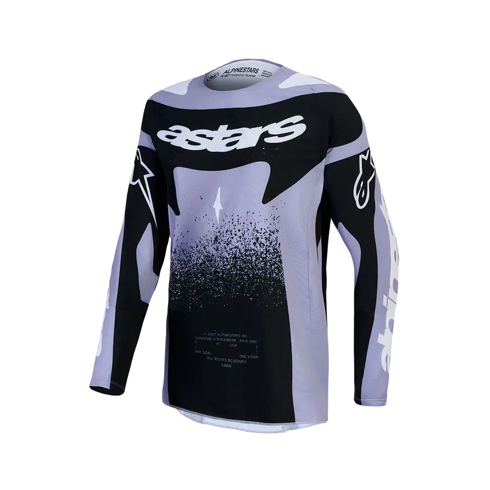 Alpinestars Stella Techstar Swan Motocross Jersey Ladies Light Violet/Black