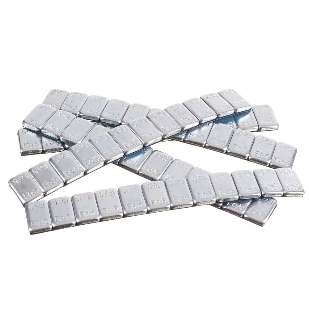 WHEEL BALANCE WEIGHTS stick on 12 x 5g/bar SIL BOX 50 strips - Image 1