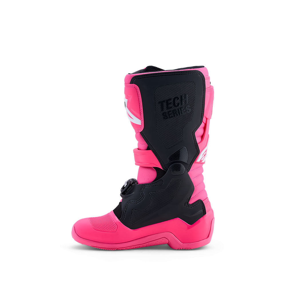 Alpinestars Tech-7S Motocross Boots Youth Pink Fluoro/Black/White - Image 3