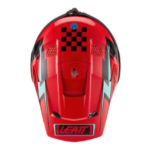 Leatt 3.5 Junior Motocross Helmet Kit Red - Image 5