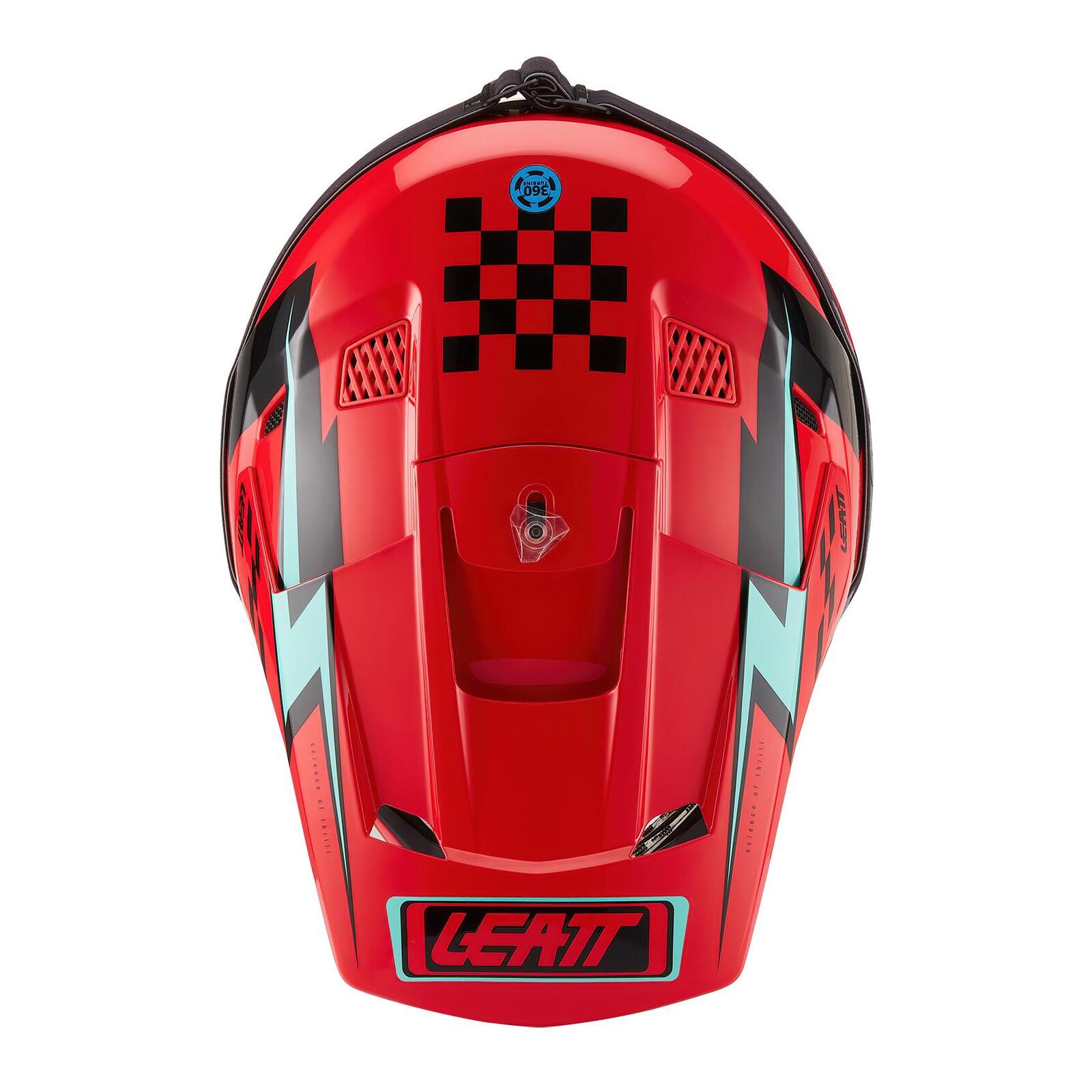 Leatt 3.5 Junior Motocross Helmet Kit Red - Image 5