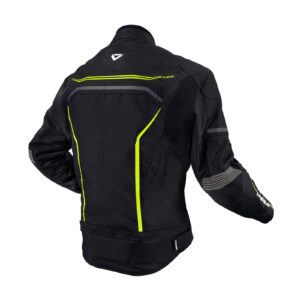 Road Jacket DriRider Origin Black/Hi-Vis Yellow - Image 2