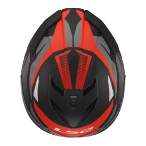 LS2 FF818 Storm III Komai Road Helmet Black/Red - Image 10