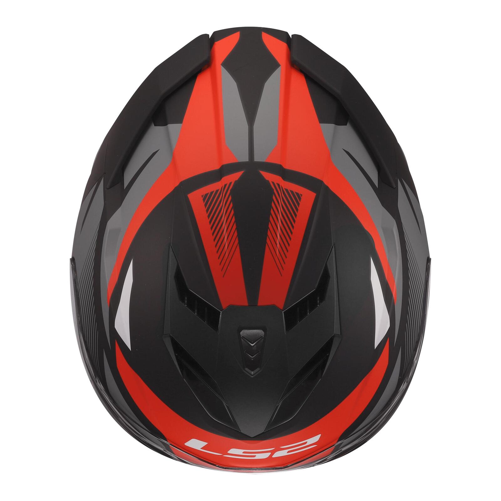 LS2 FF818 Storm III Komai Road Helmet Black/Red - Image 10