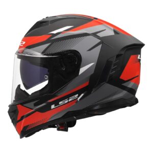 LS2 FF818 Storm III Komai Road Helmet Black/Red - Image 2