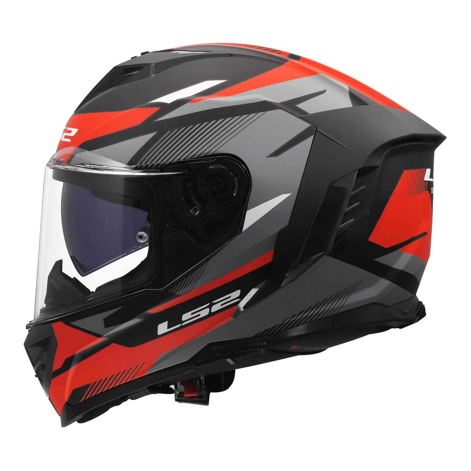 LS2 FF818 Storm III Komai Road Helmet Black/Red - Image 2
