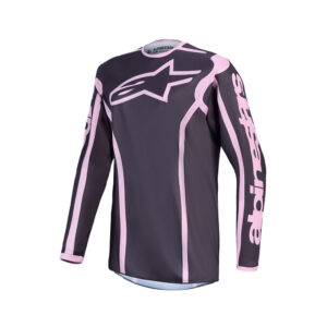 Alpinestars Stella Fluid Apex v2 Motocross Jersey Ladies Graystone/Old Pink - Image 1