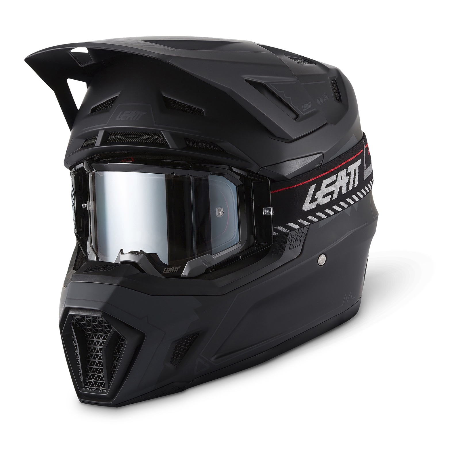 Leatt 7.5 Motocross Helmet Kit Stealth Black - Image 1