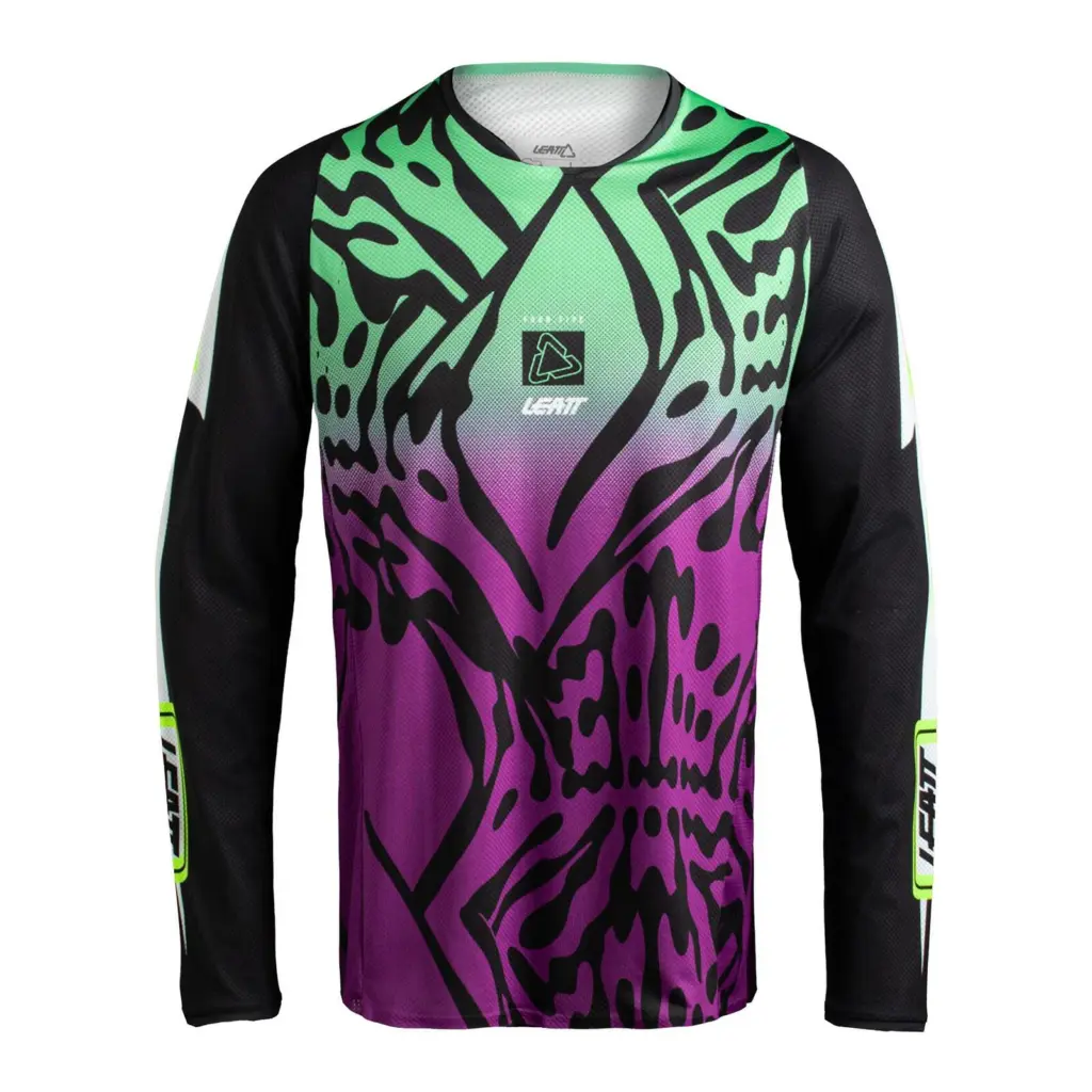 Leatt 4.5 Lite Motocross Jersey Leopard Purple