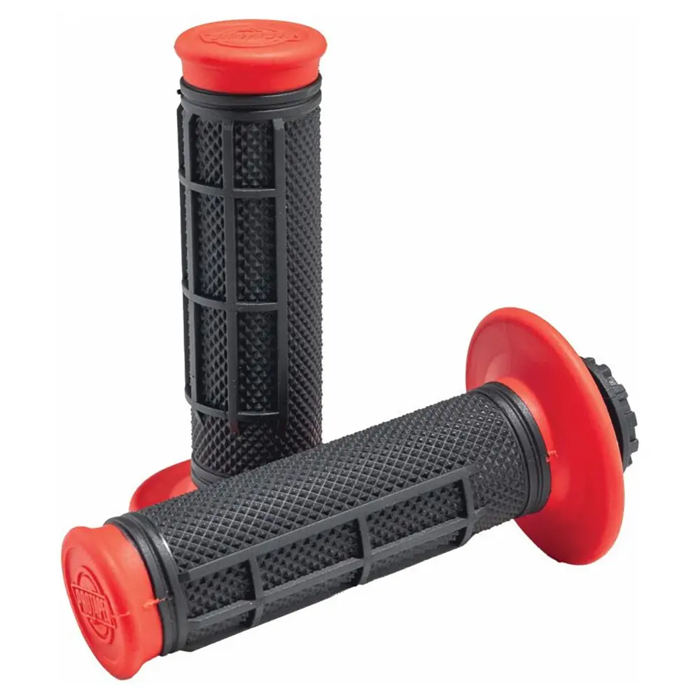 Red/Black Pro Series Lock On Grips 1/2 Waffle ProTaper