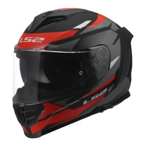 LS2 FF818 Storm III Komai Road Helmet Black/Red - Image 1