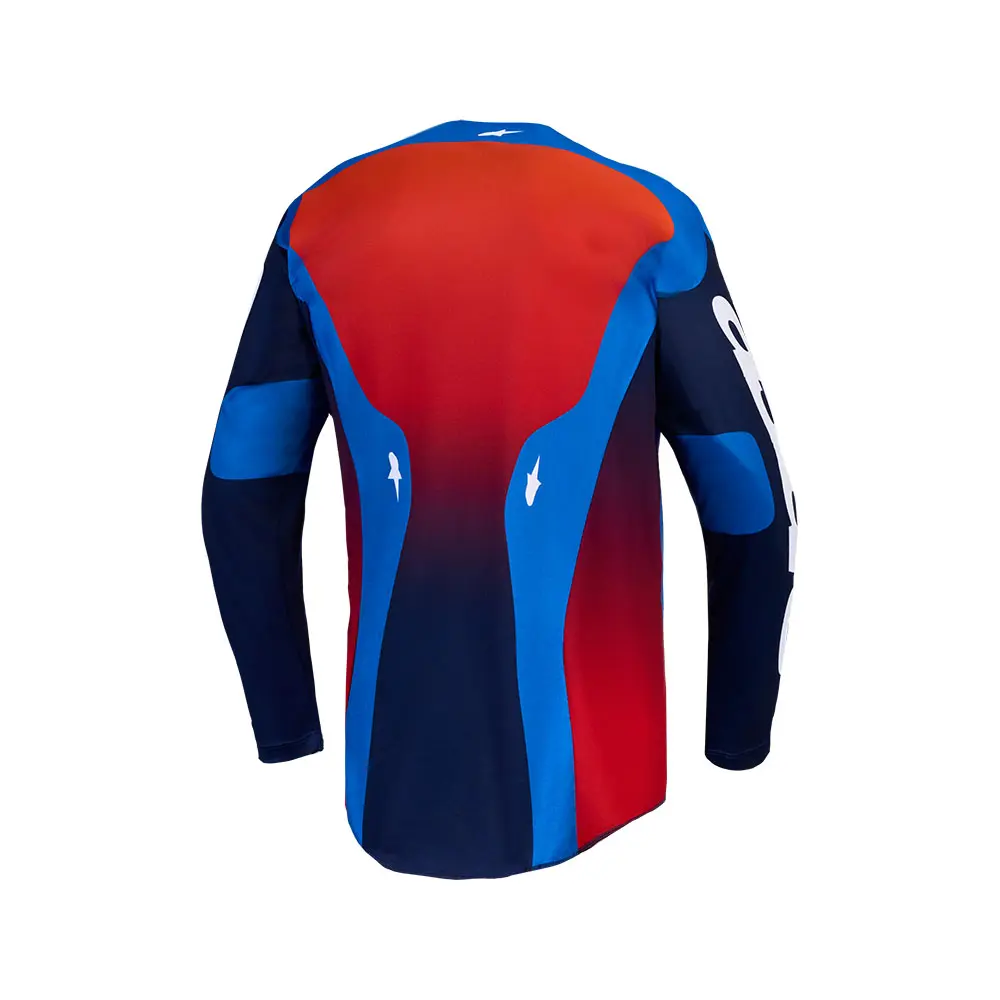 Alpinestars Racer Hunt Motocross Jersey Strong Blue/Deep Blue/Fire Red