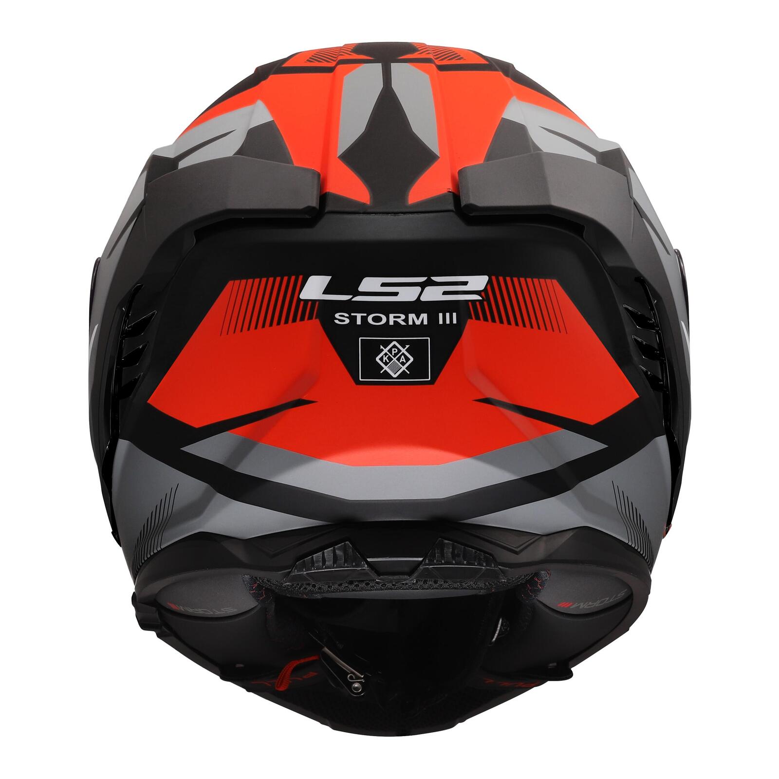 LS2 FF818 Storm III Komai Road Helmet Black/Red - Image 4