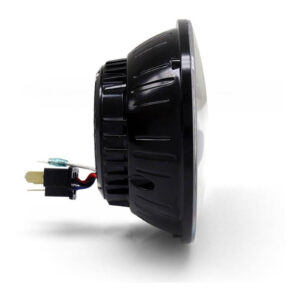 DENALI M5 E-MARK LED HEADLIGHT MODULE, 5.75" ROUND, BLK CHR - Image 2