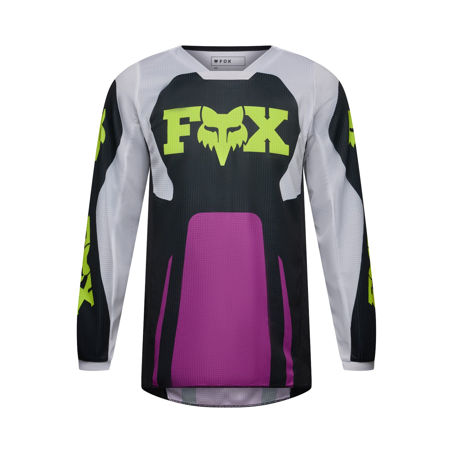 Fox 180 Raid Motocross Jersey Youth Purple Lava - Image 1