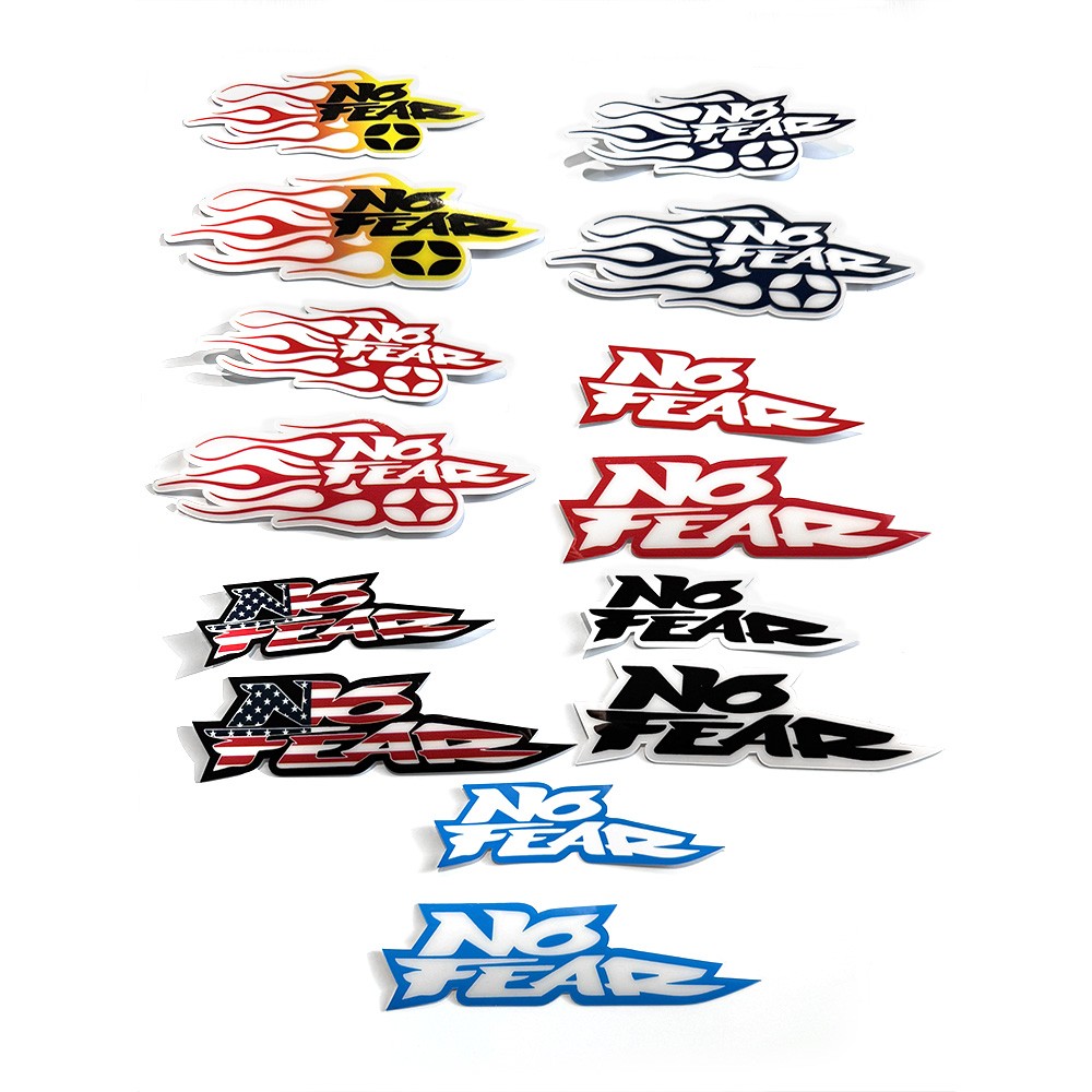 No Fear Logo Sticker Pack - 14 Pieces - Image 2