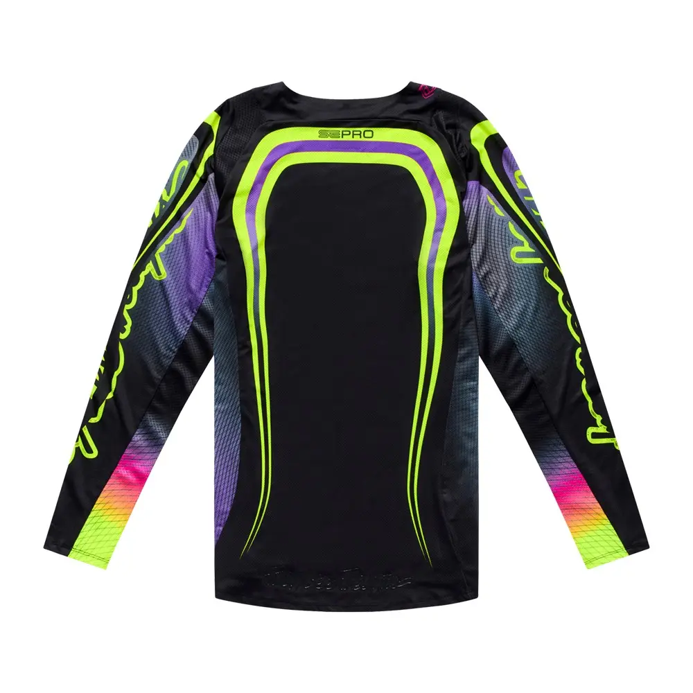Troy Lee Designs SE Pro Wander Motocross Jersey Black/Neo Purple