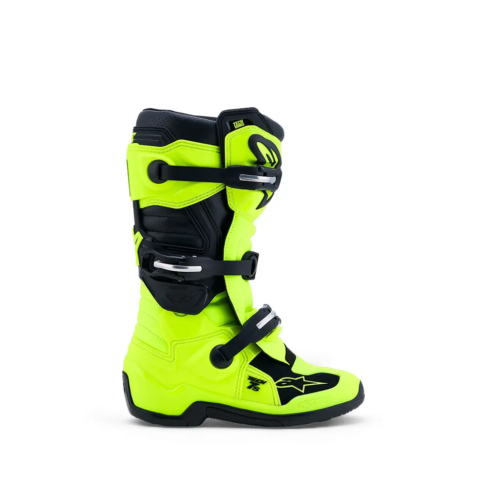 Tech-7S MX Boots Yellow Fluoro/Black 4