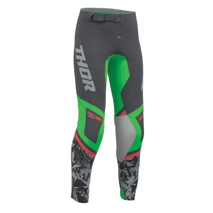 Thor Sportmode Punked Motocross Pants Youth Charcoal/Green