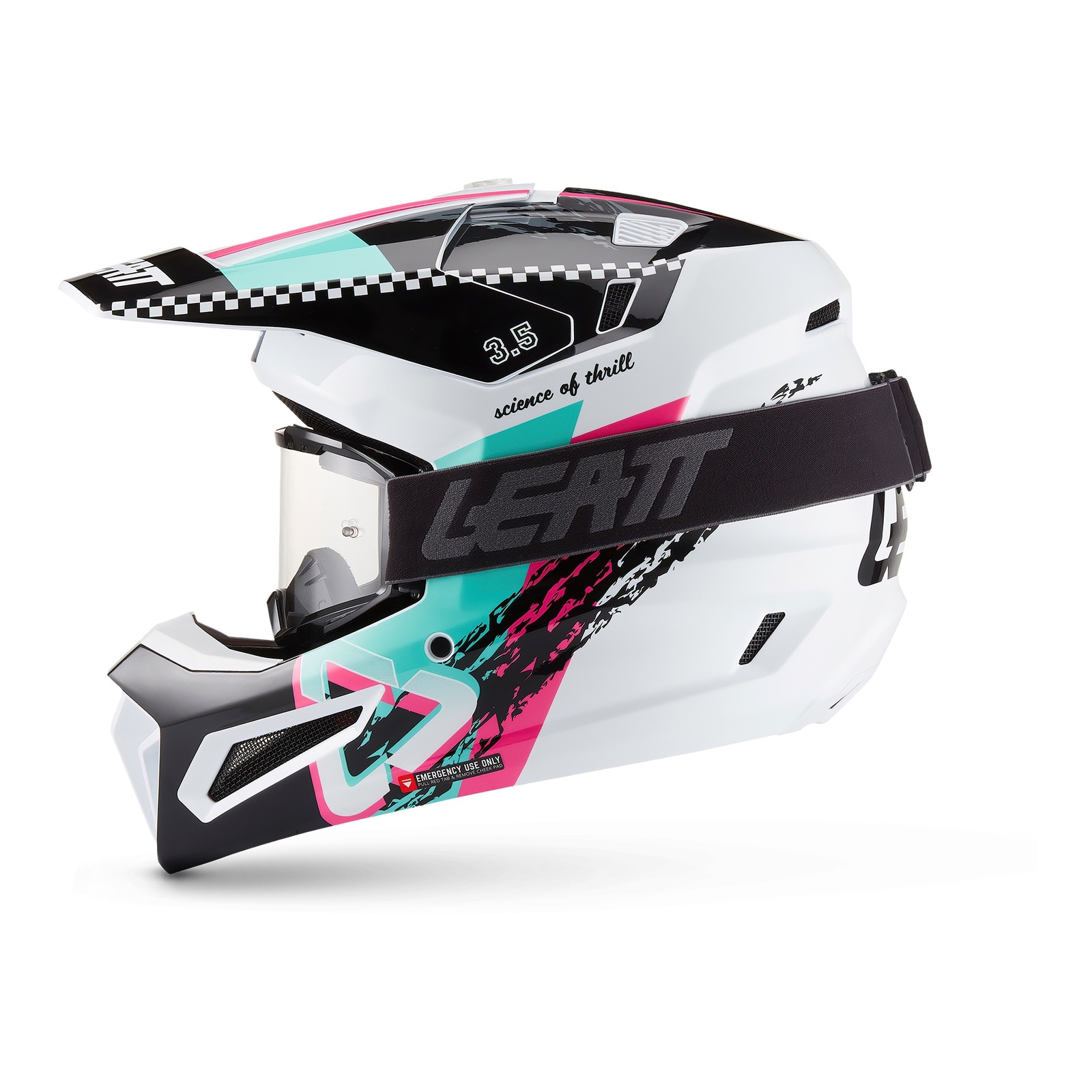 Leatt 3.5 Motocross Helmet Kit Pink - Image 2