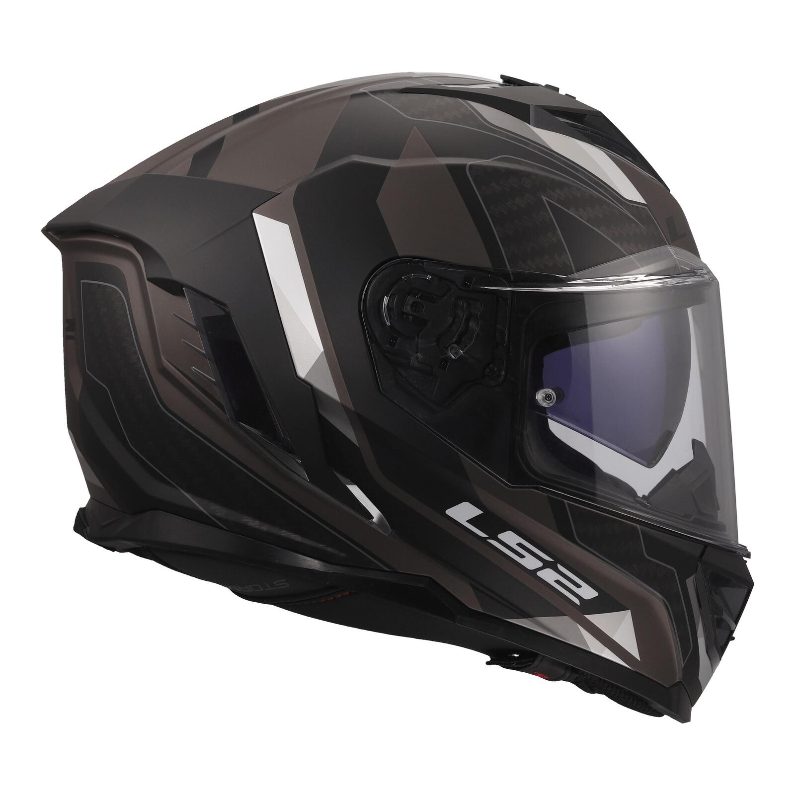 LS2 FF818 Storm III Sporty Road Helmet Black/Grey - Image 6