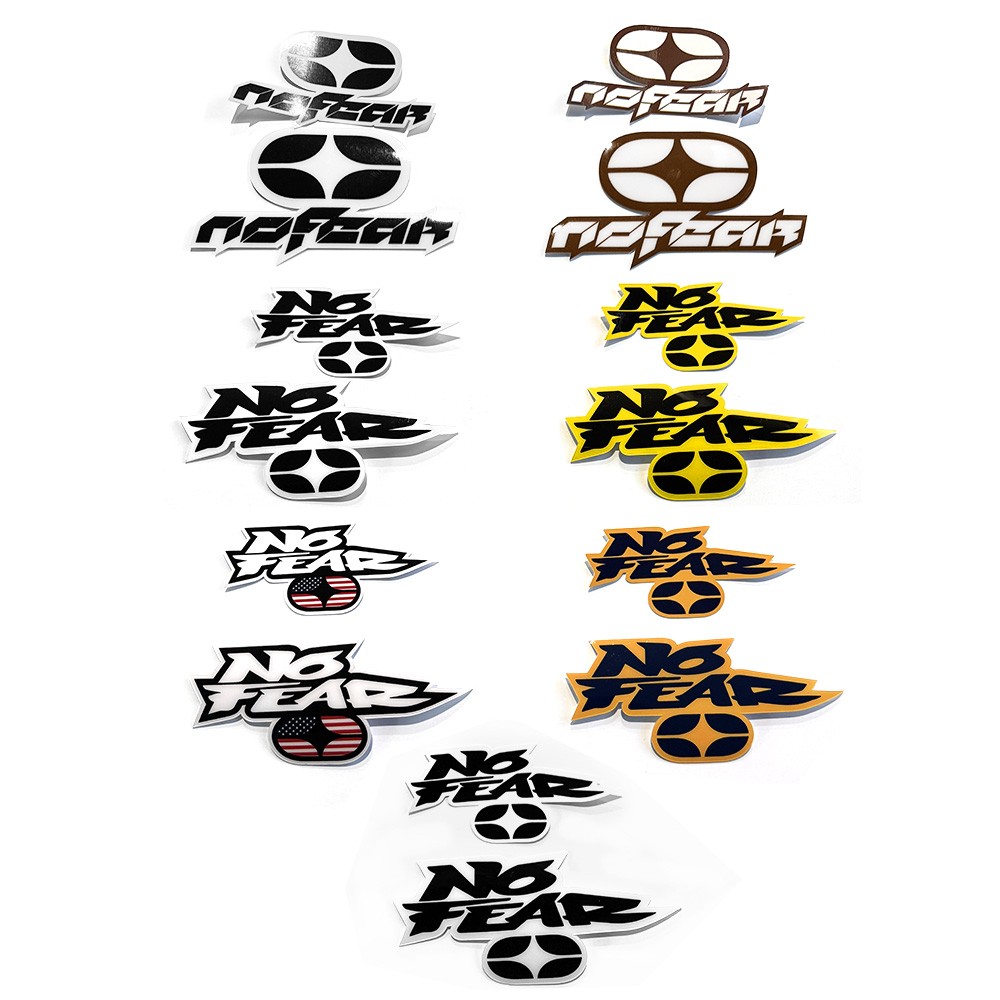 No Fear Icon Sticker Pack - 14 Pieces - Image 2