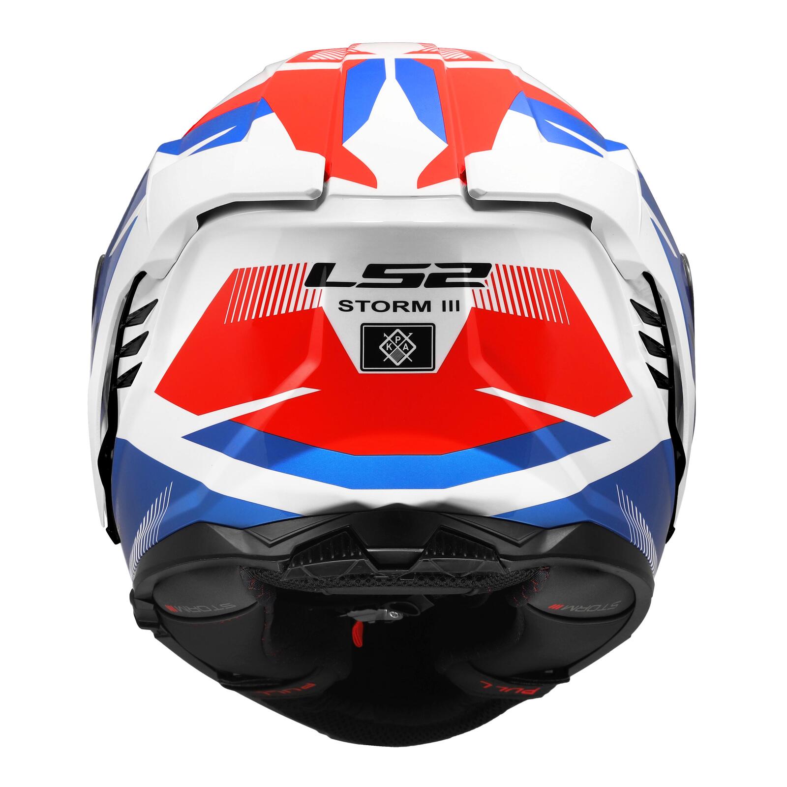 LS2 FF818 Storm III Komai Road Helmet White/Blue/Red - Image 4