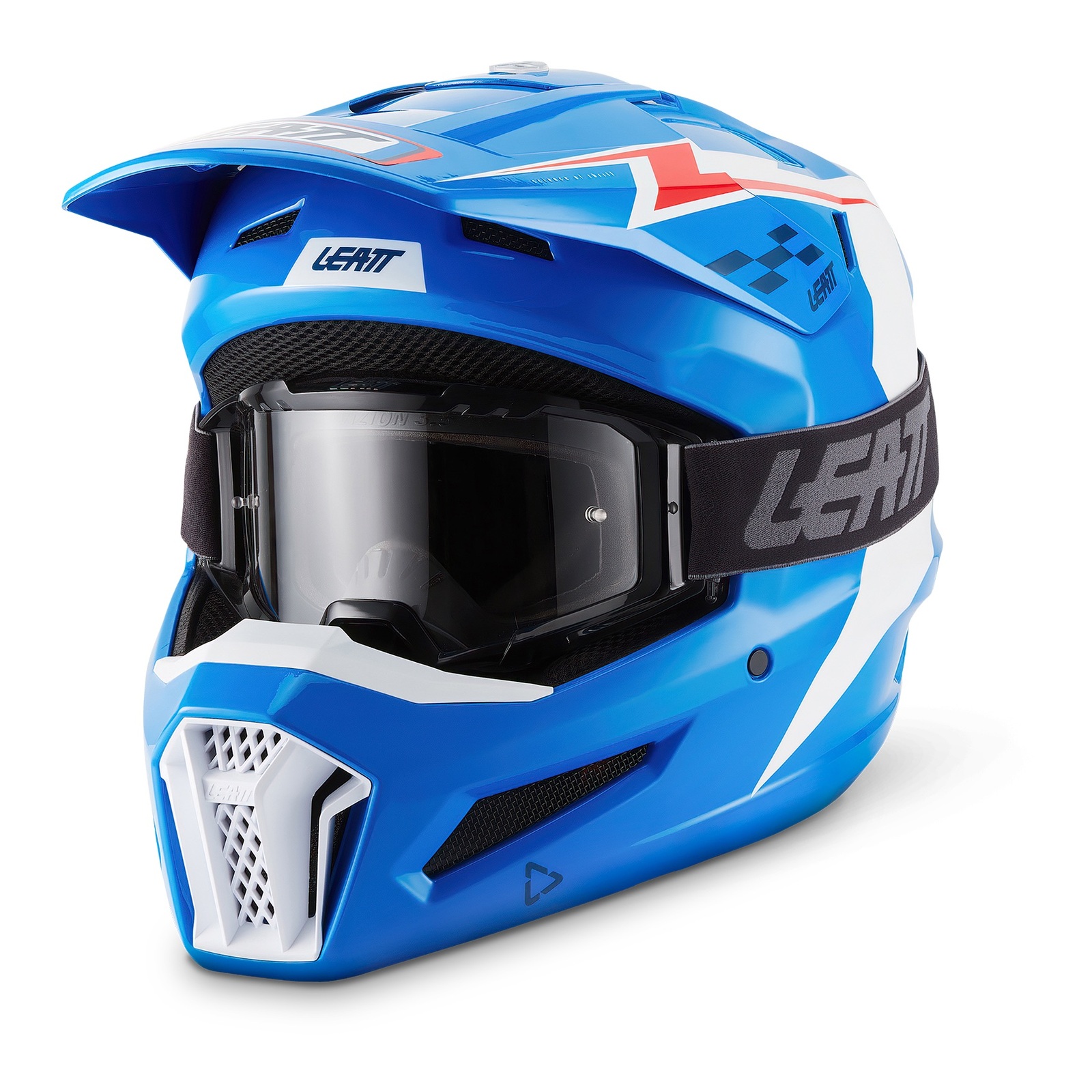 Leatt 3.5 Motocross Helmet Kit Blue - Image 1