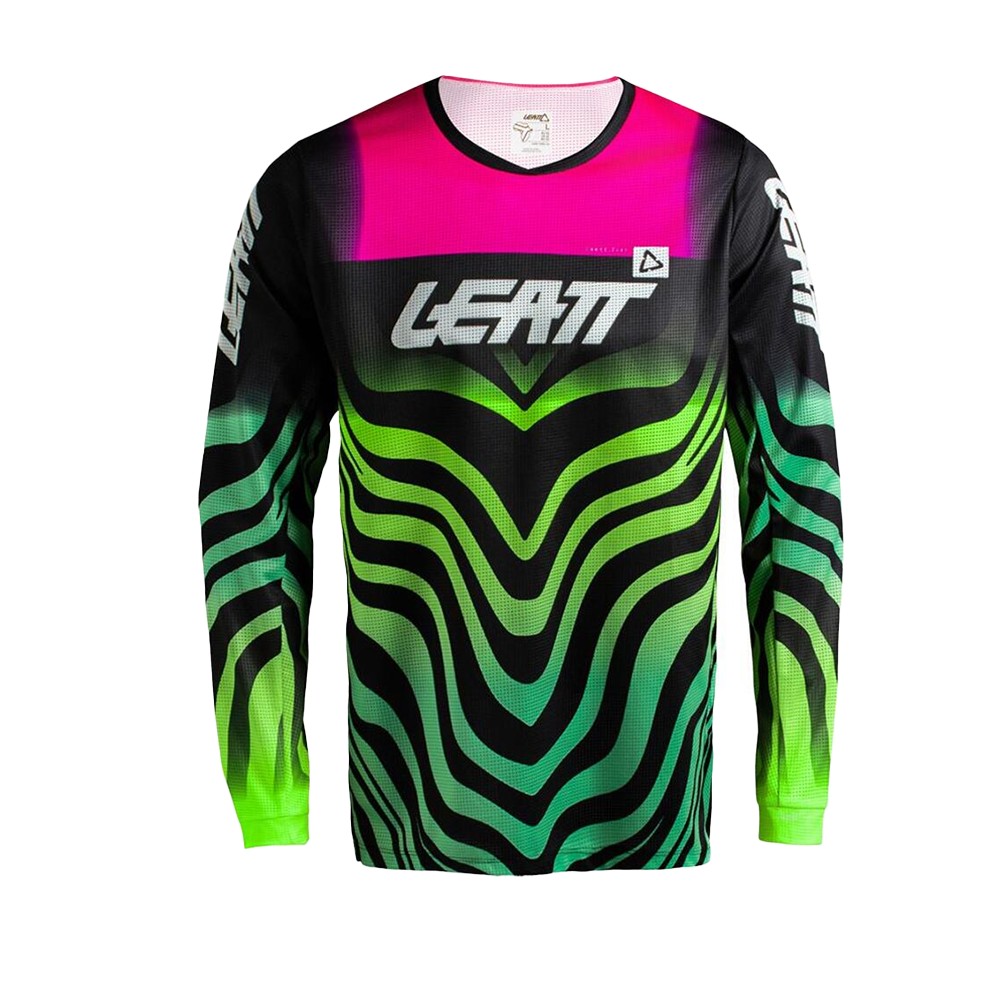 Leatt 3.5 Tiger Motocross Jersey Youth Pink - Image 1